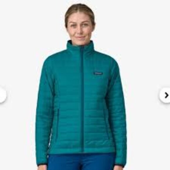 Patagonia Jackets & Blazers - Patagonia Teal Puffer Jacket Lightweight Quilted Insulation Women Size S